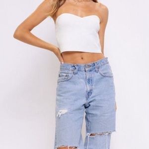 Le Lis white tube top! Never worn!